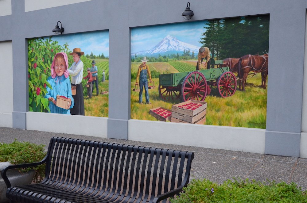 Finished Berry Harvest Mural