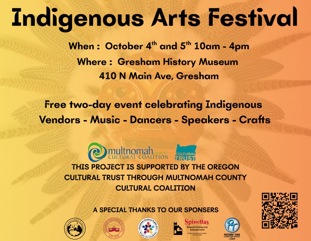 Indigenous Arts Festival October 4th and 5th, 10am to 4pm