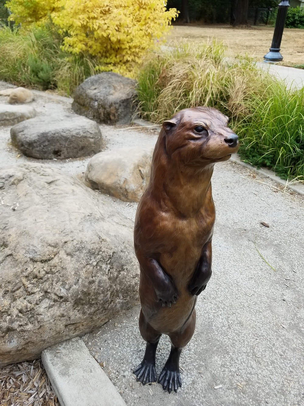 Slider, the otter, at Nadaka Nature Park